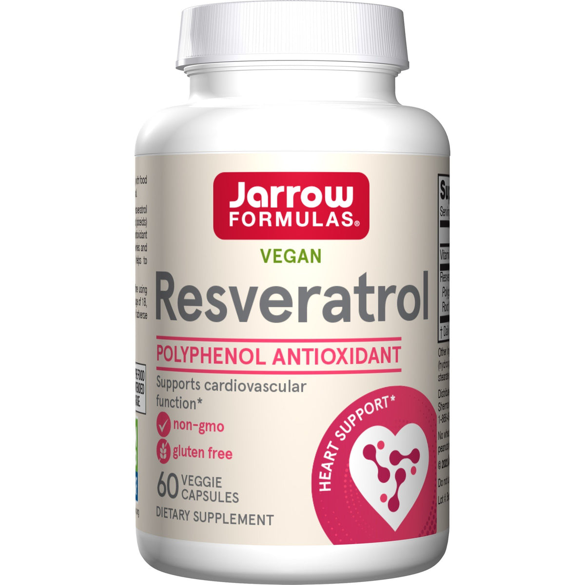 Jarrow Formulas Resveratrol 100 mg (Vegetarian) 60 VegCap