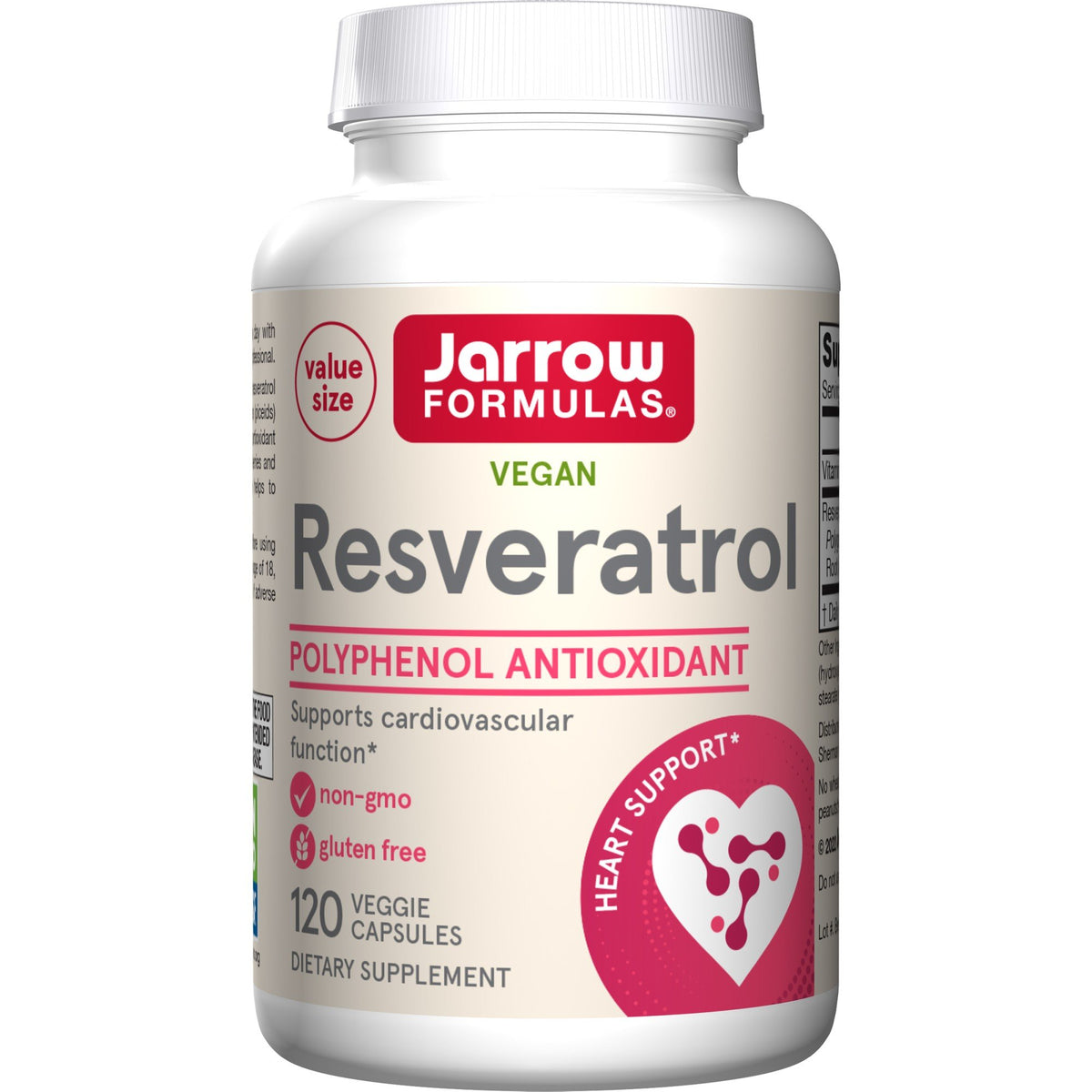 Jarrow Formulas Resveratrol 100 mg (Vegetarian) 120 VegCap