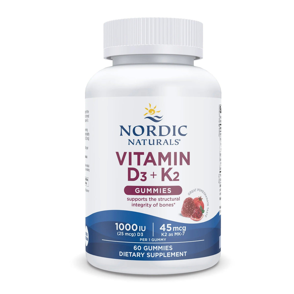 Nordic Naturals Vitamin D3+K2-Orange-2000 IU (50 mcg) 60 Softgel