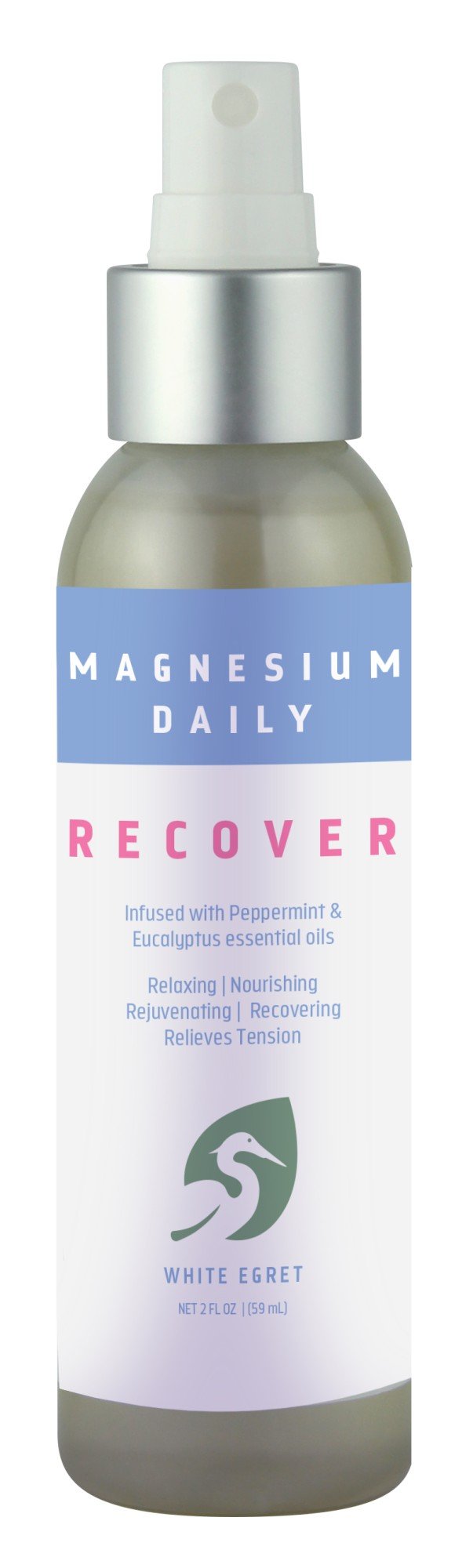 White Egret INC Magnesium Daily Recover 2 oz Spray
