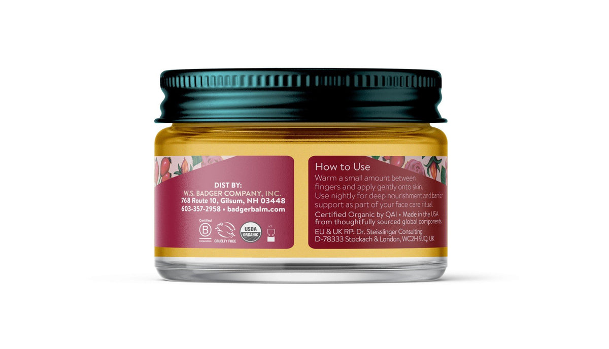 Badger Rose Beauty Balm 1 oz Balm