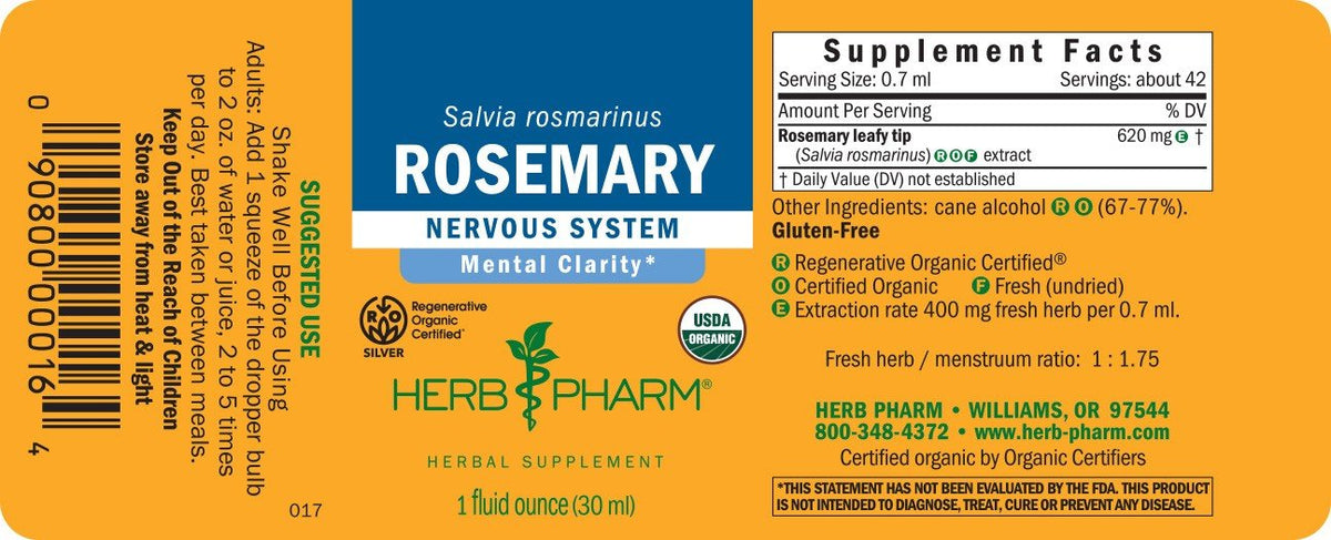 Herb Pharm Rosemary Extract 1 oz Liquid