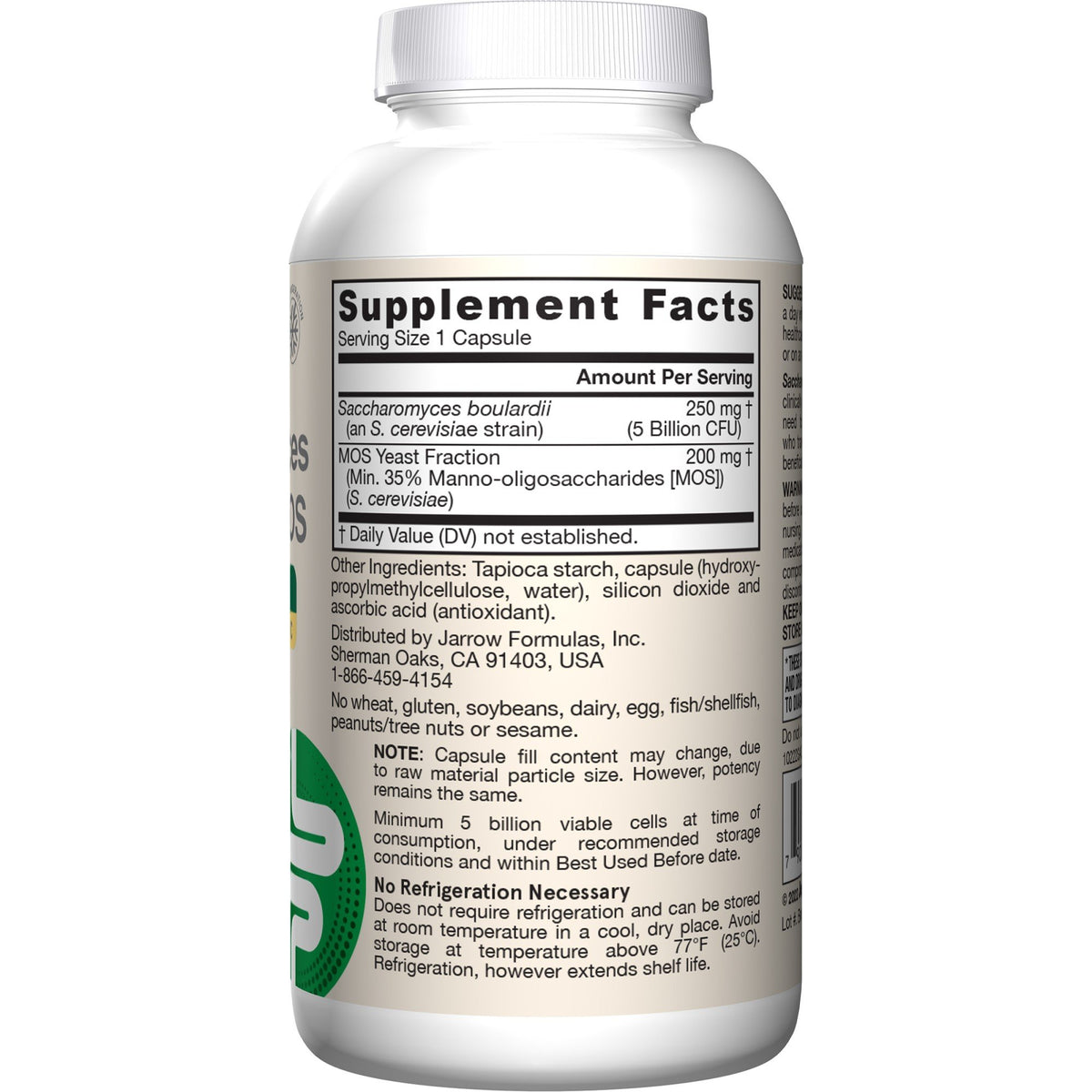 Jarrow Formulas Saccharomyces Boulardii + MOS 90 VegCap