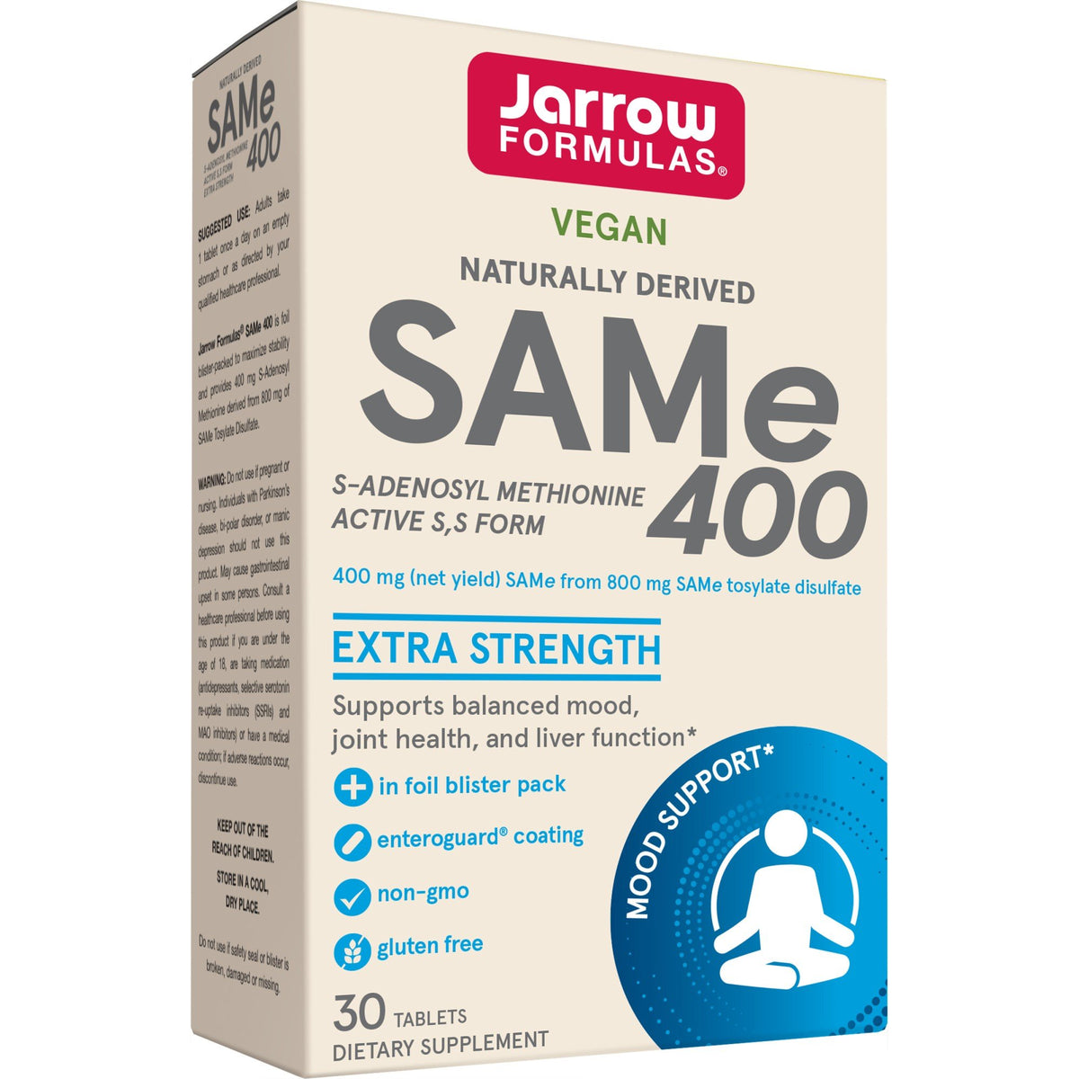 Jarrow Formulas SAMe 400 mg 30 Tablet