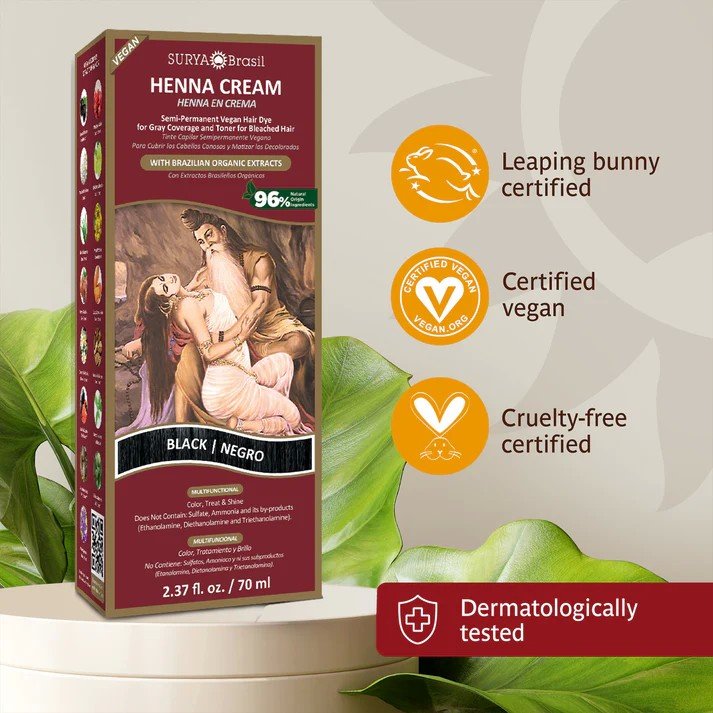 Surya Nature, Inc Henna Black Cream 2.37 oz Cream