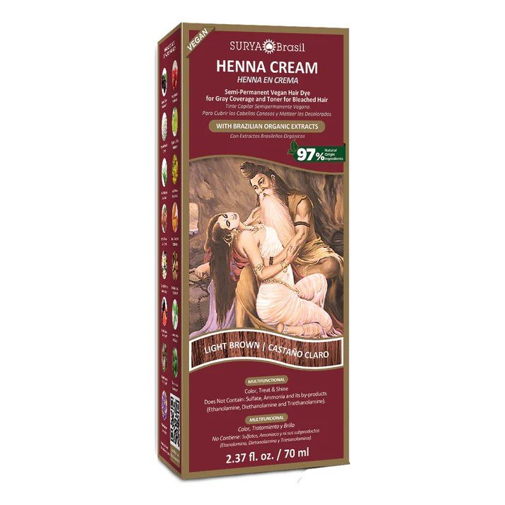 Surya Nature, Inc Henna Light Brown Cream 2.37 oz Cream
