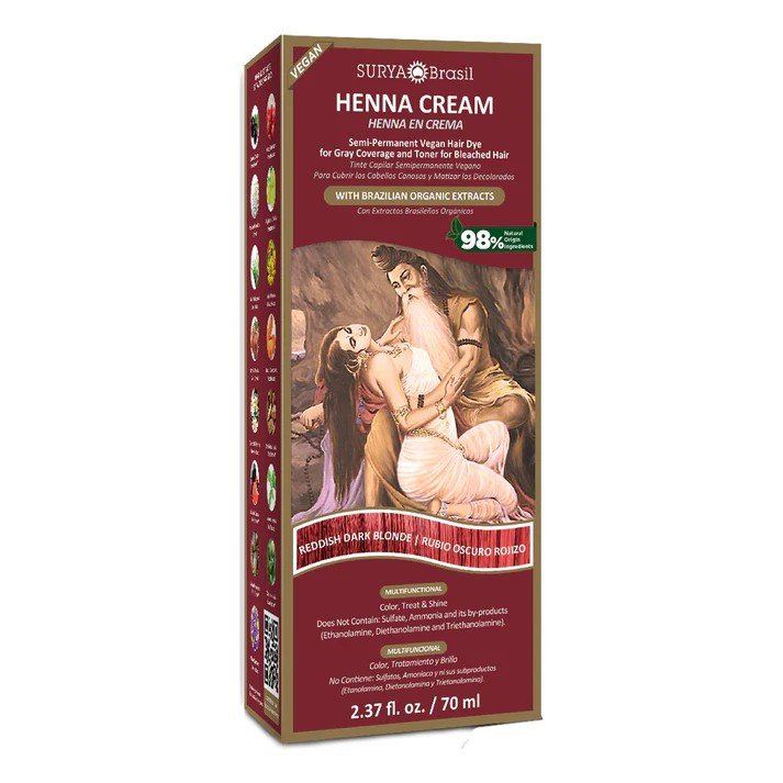 Surya Nature, Inc Henna Reddish Dark Blonde Cream 2.37 oz Cream