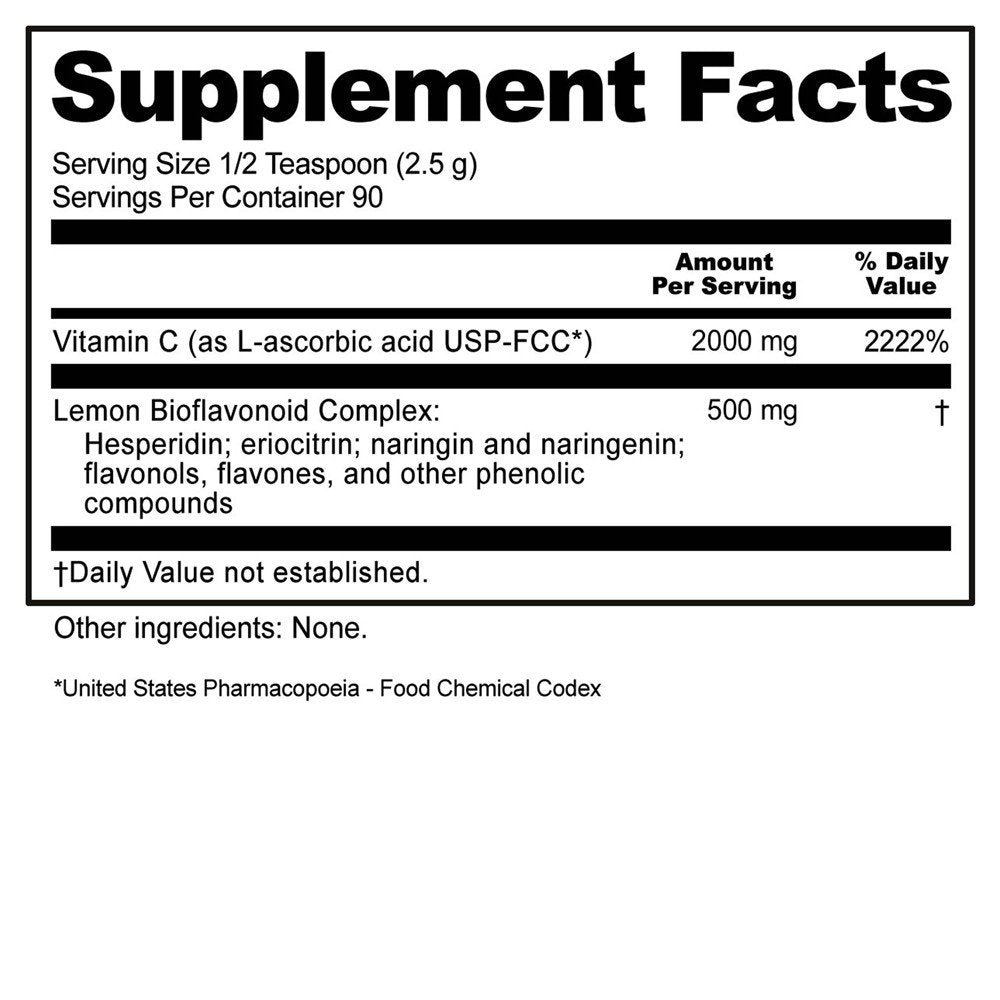 Nutribiotic Ascorbic Acid Powder with Bioflavonoids 8 oz Powder