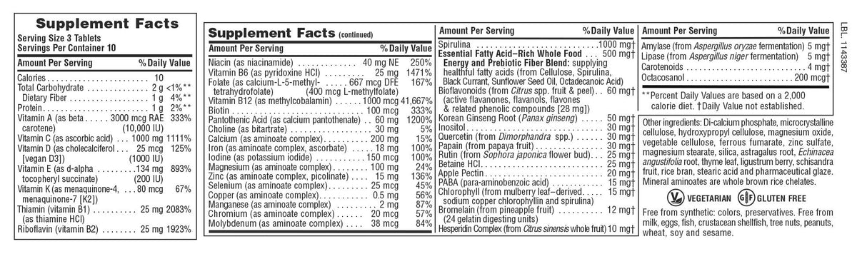 Nature&#39;s Plus Source of Life Multivitamin 30 Tablet