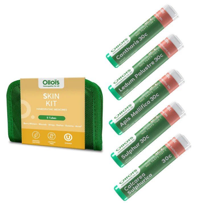 Ollois Homeopathics Homeopathic Skin Kit - 5 tubes 80 per tube Pellet