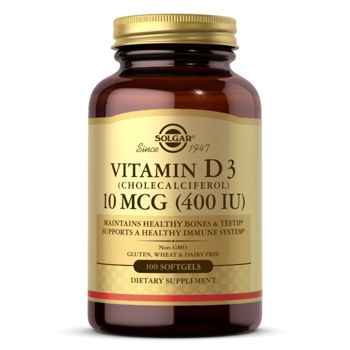 Solgar Vitamin D3 400 IU 100 Softgel