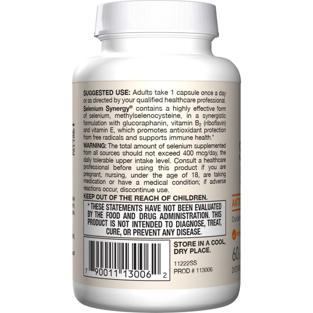 Jarrow Formulas Selenium Synergy 60 Capsule