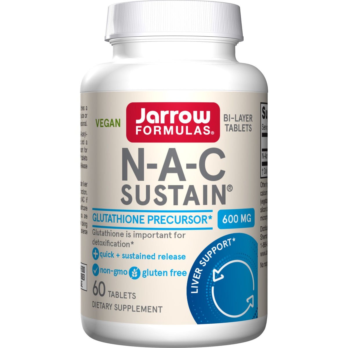 Jarrow Formulas N-A-C Sustain 60 Tablet