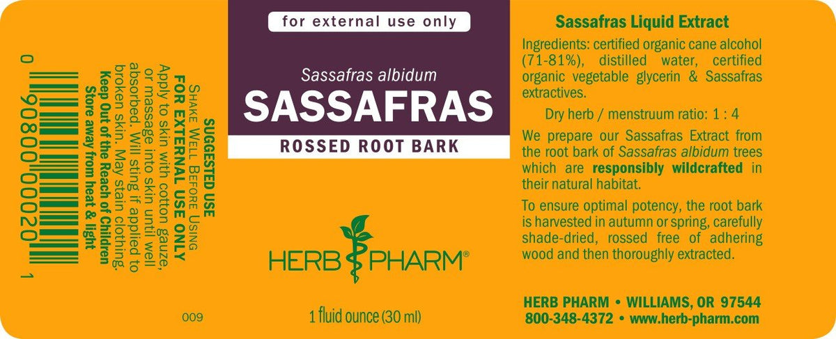 Herb Pharm Sassafras Extract 1 oz Liquid