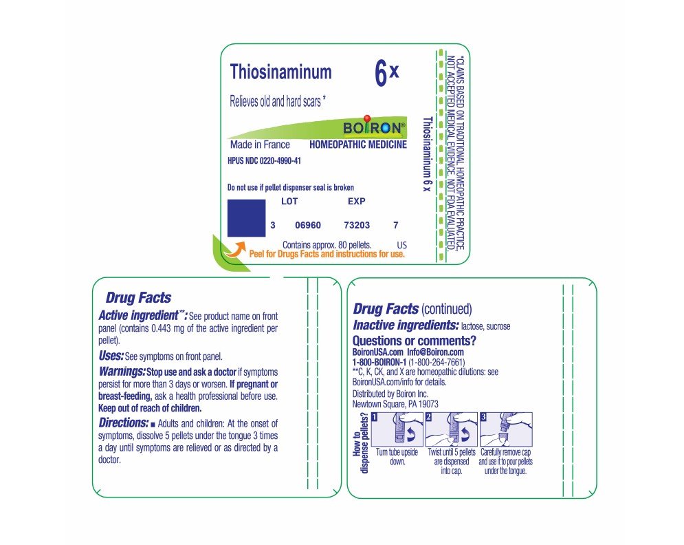 Boiron Thiosinaminum 6X Homeopathic Single Medicine For First Aid 80 Pellet