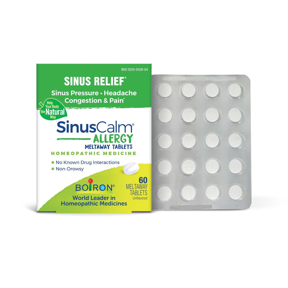 Boiron SinusCalm Allergy Homeopathic Medicine For Sinus Relief 60 Tablet