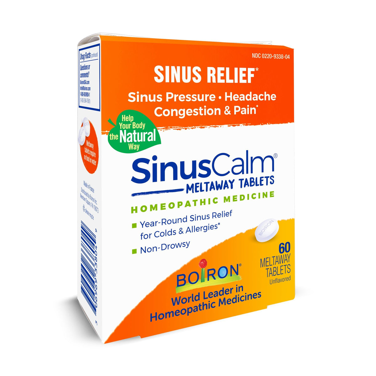 Boiron SinusCalm Homeopathic Medicine For Sinus Relief 60 Tablet
