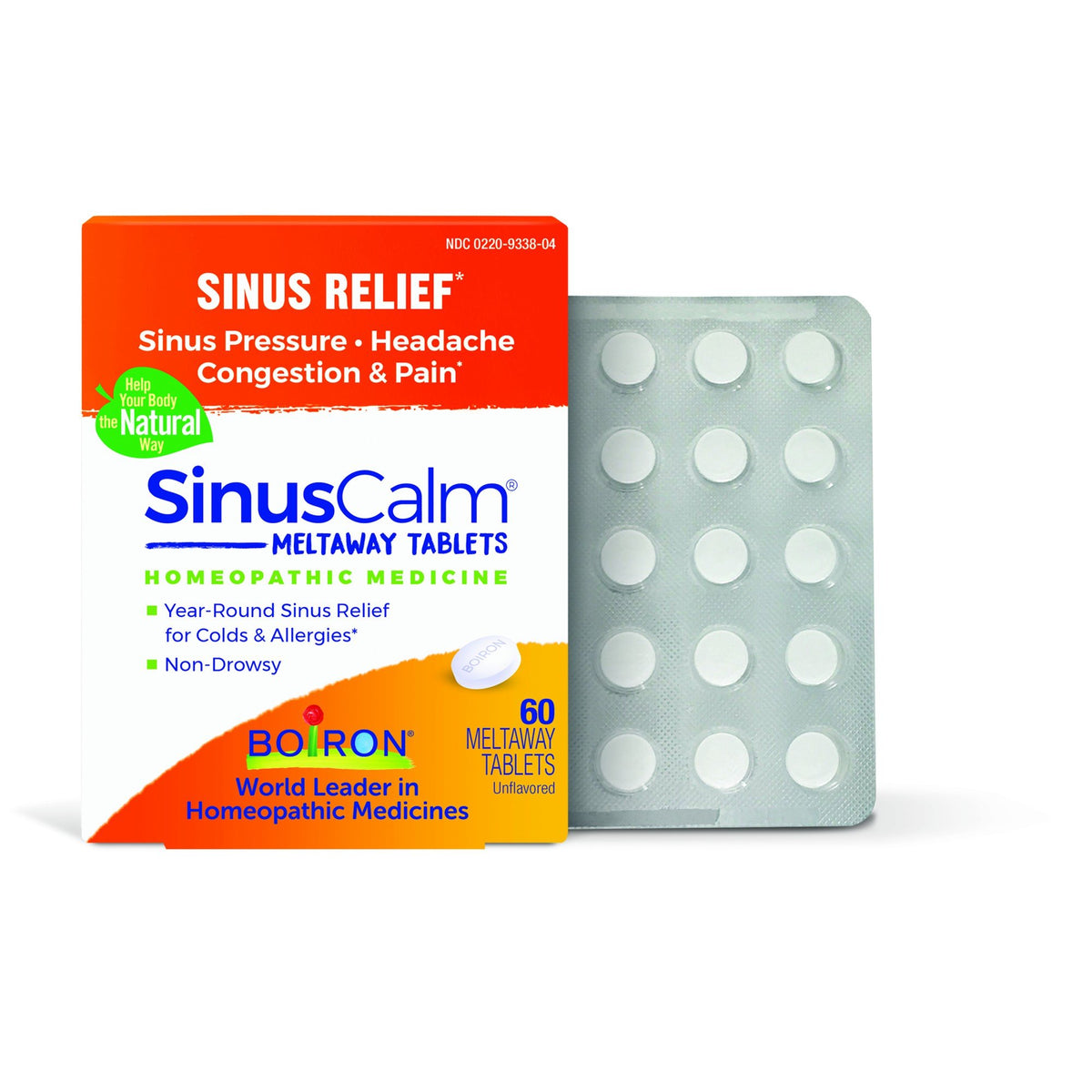 Boiron SinusCalm Homeopathic Medicine For Sinus Relief 60 Tablet