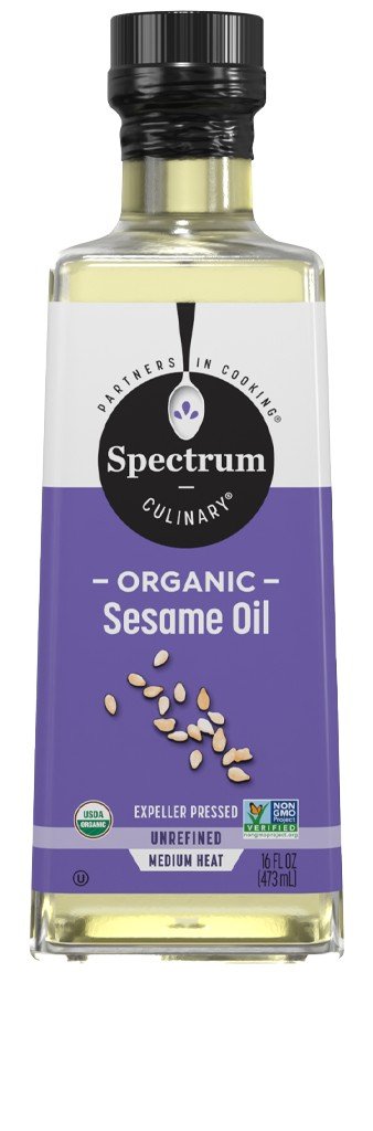 Spectrum Naturals Organic Sesame Oil Unrefined 16 oz Oil