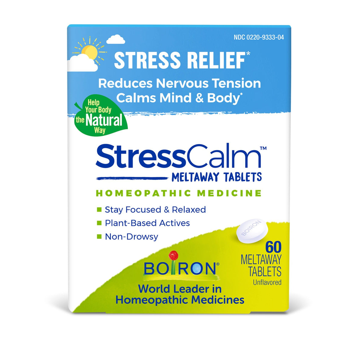 Boiron StressCalm Homeopathic Medicine For Stress Relief 60 Tablet