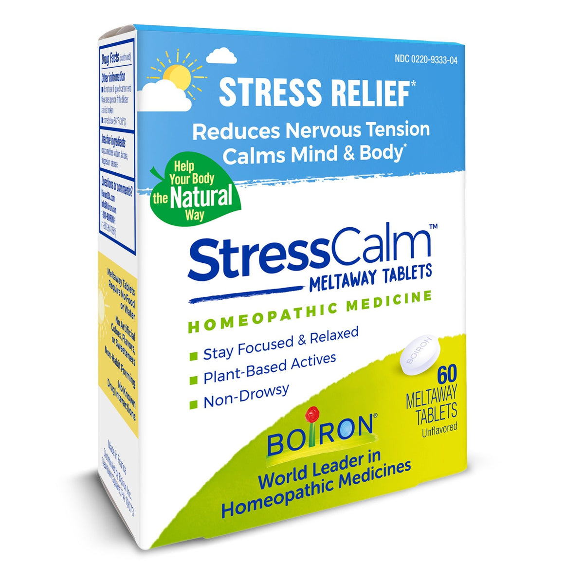Boiron StressCalm Homeopathic Medicine For Stress Relief 60 VegCap
