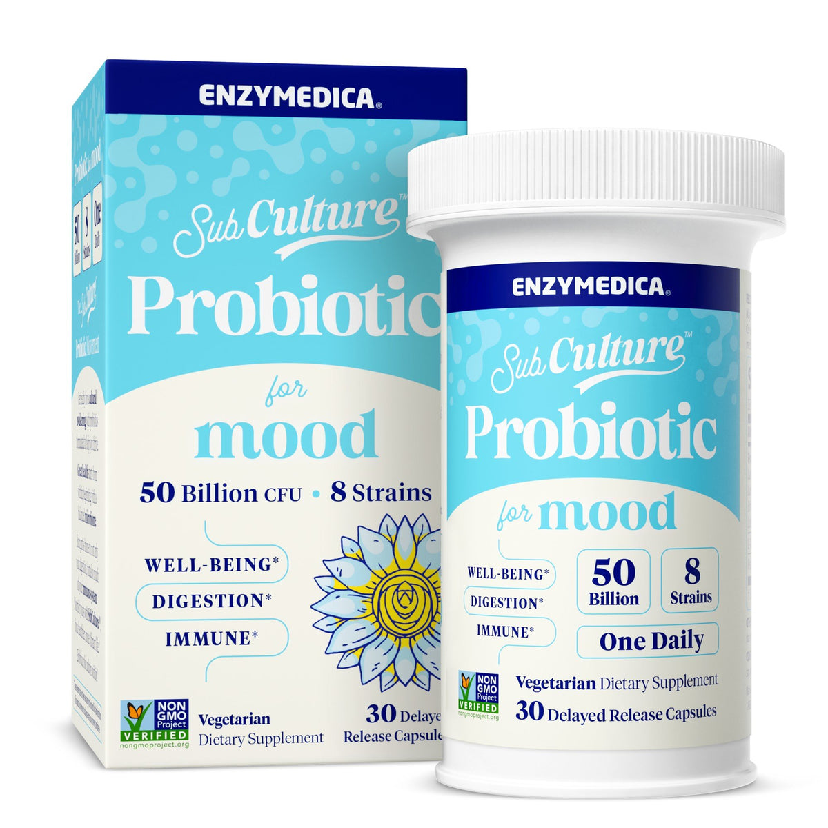 Enzymedica SubCulture Probiotic for Mood 30 Capsule