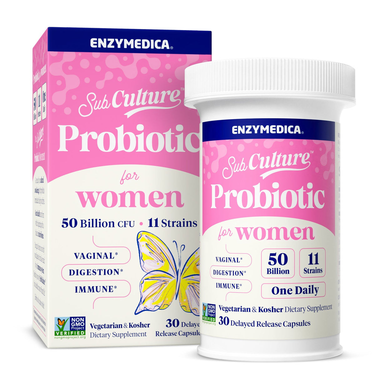 Enzymedica SubCulture Probiotic for Women 30 Capsule