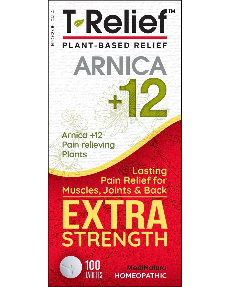 MediNatura T-Relief Extra Strength Pain Relief Arnica +12 100 Tablet