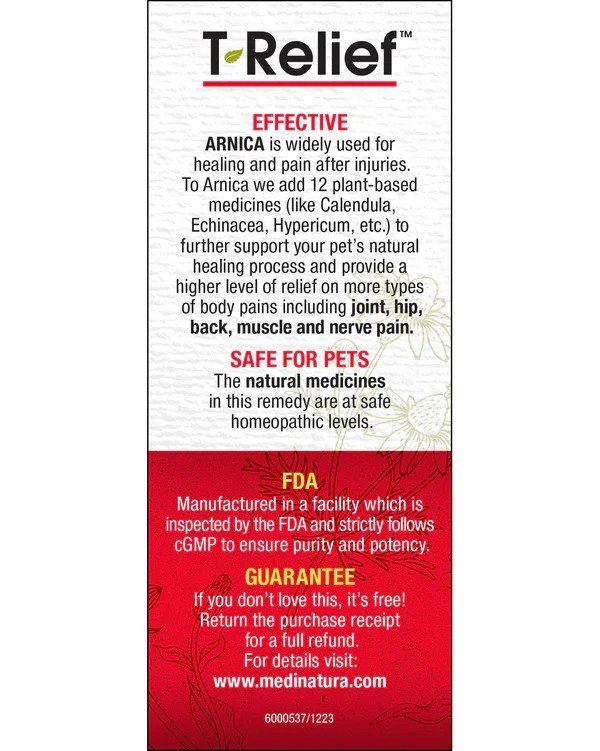 MediNatura T-Relief Pet Pain Arnica +12 90 Tablet