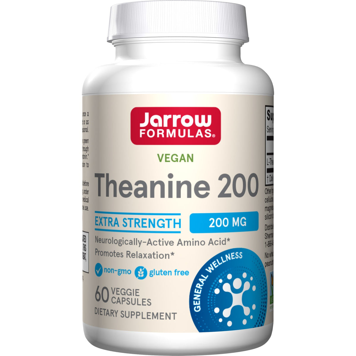 Jarrow Formulas Theanine 200mg 60 Capsule