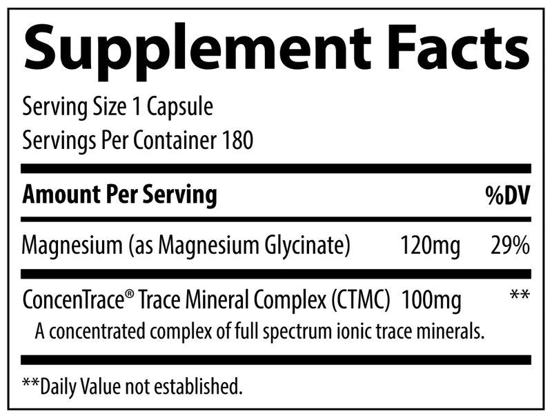 Trace Minerals Magnesium Glycinate Capsules 180 Capsule