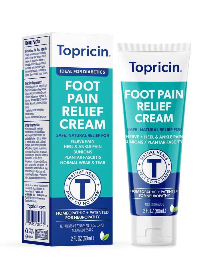 Topricin Foot Pain Relief Cream 2 oz Cream