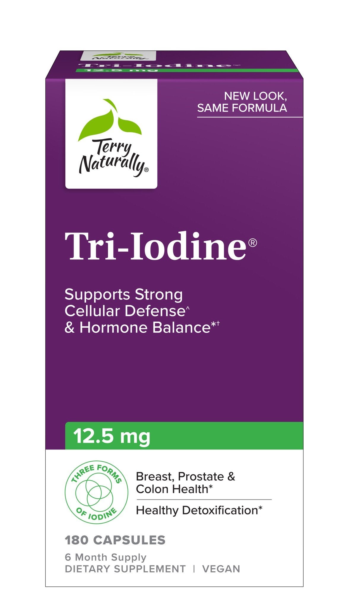 EuroPharma (Terry Naturally) Tri Iodine 12.5mg 180 Capsule