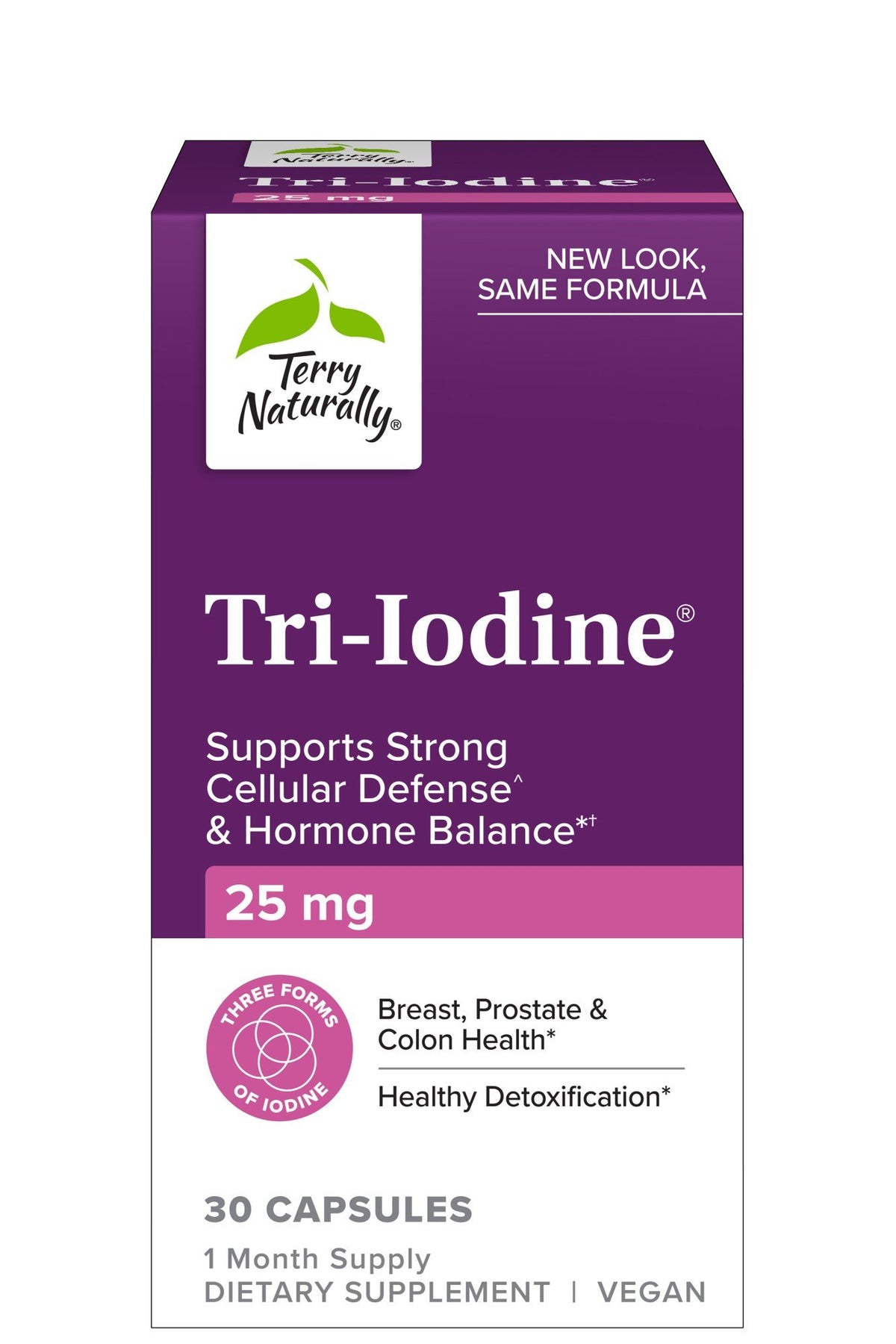 EuroPharma (Terry Naturally) Tri Iodine 25mg 30 Capsule