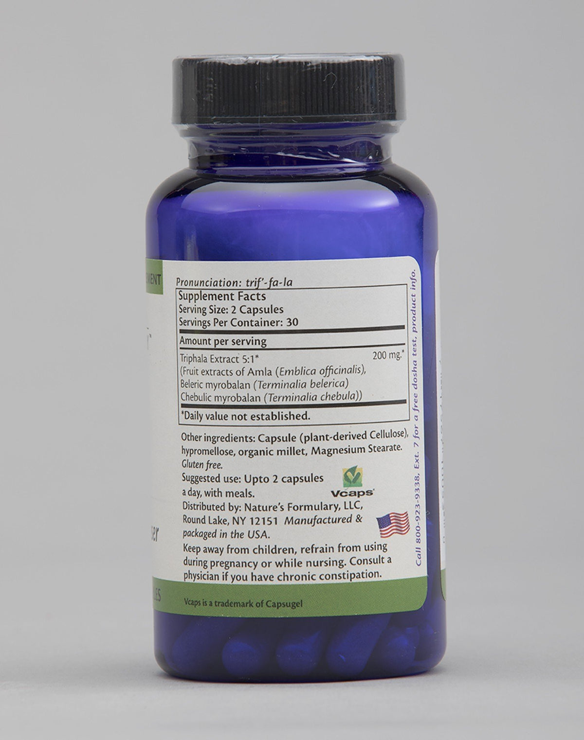 Nature&#39;s Formulary Triphala 60 VegCap