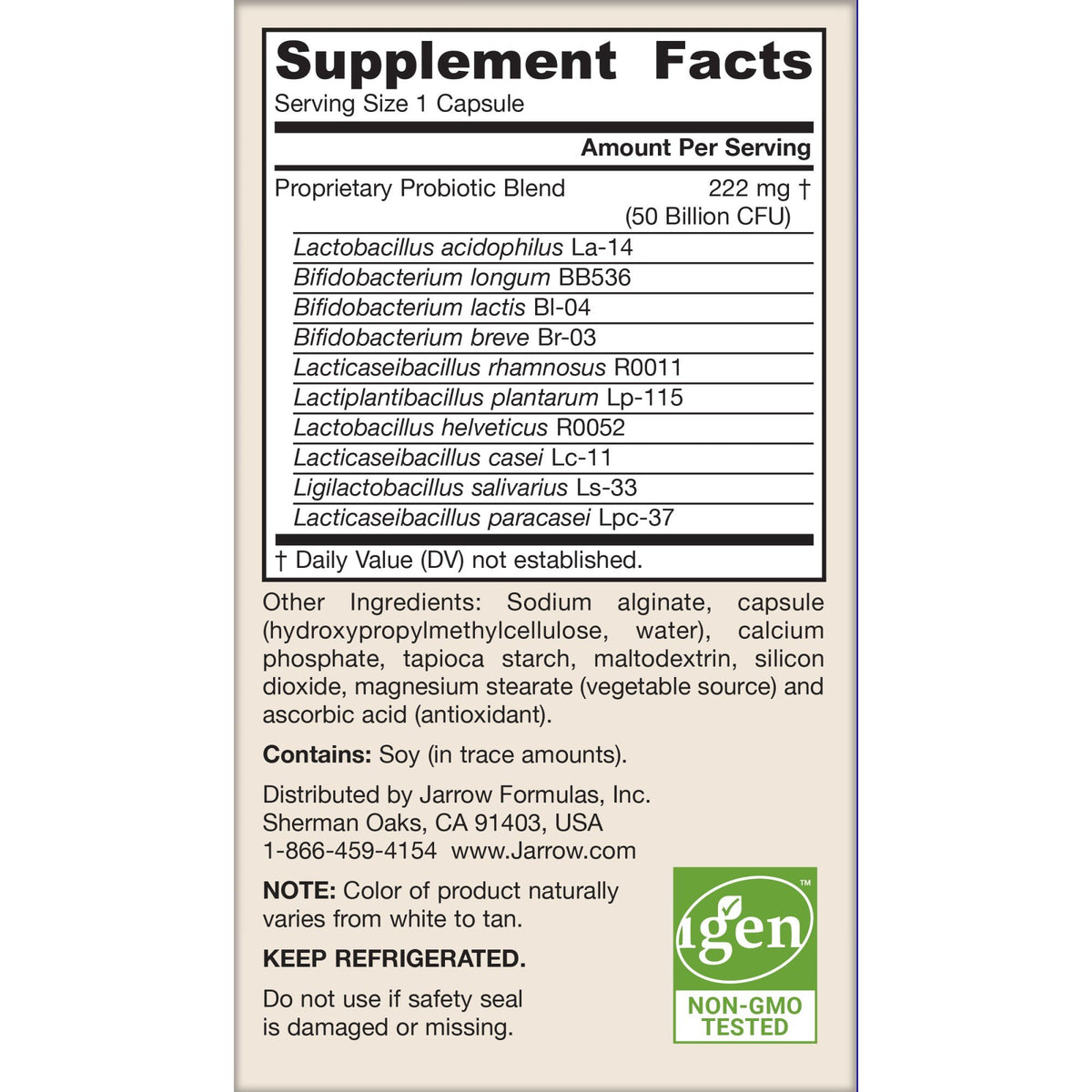 Jarrow Formulas Ultra Jarro-Dophilus - 50 Billion 60 VegCap