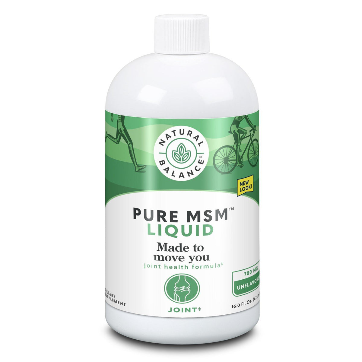 Pure MSM | Natural Balance | Joint Health | Unflavored | Dietary Supplement | 16 fluid ounce Liquid | VitaminLife