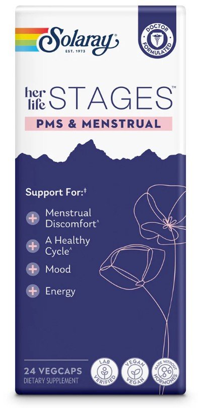 Solaray Her Life Stages PMS & Menstrual 24 VegCap