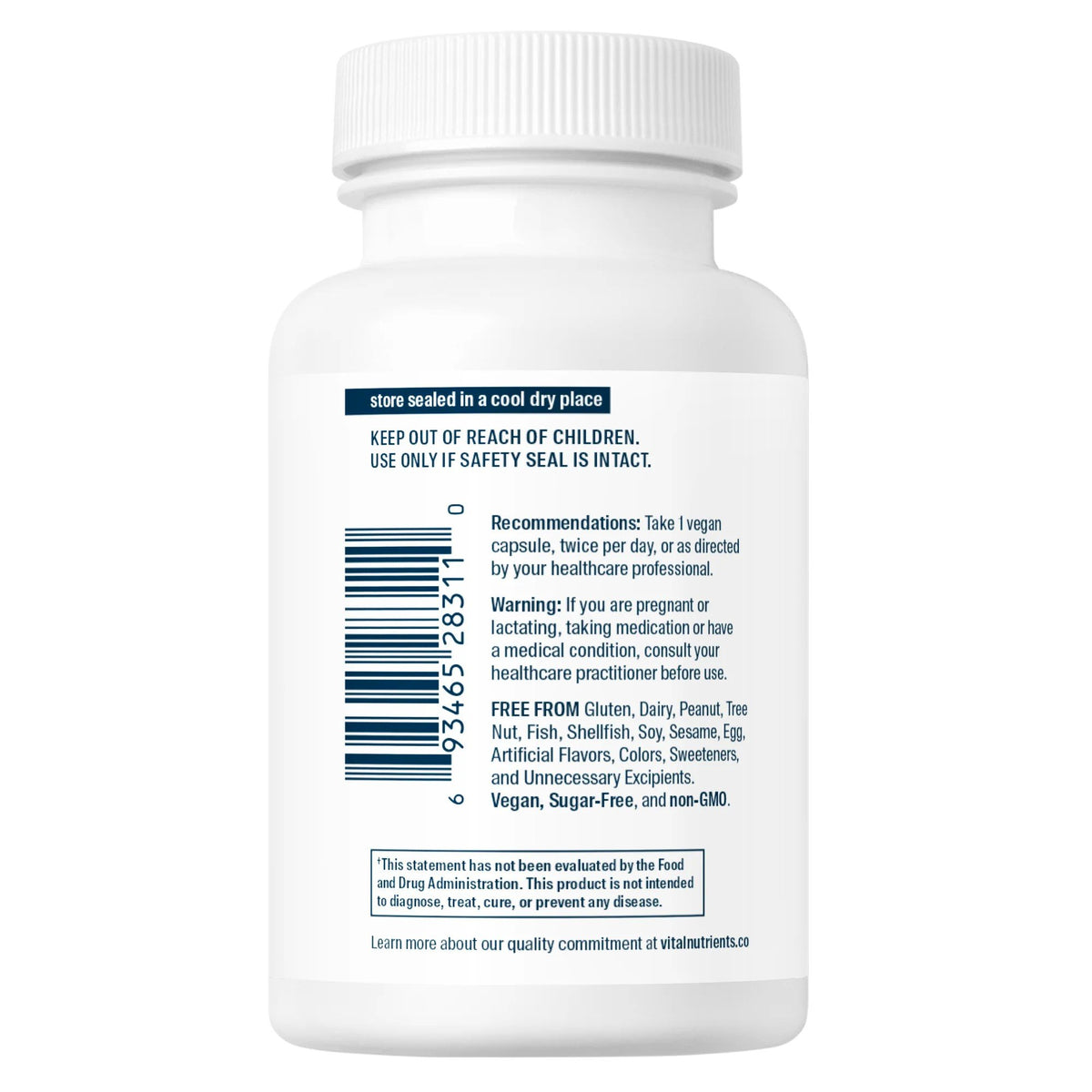 Vital Nutrients Berberine 500 mg 60 Capsule