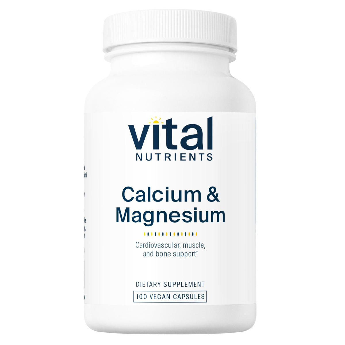 Vital Nutrients Calcium & Magnesium 225mg/75mg 100 VegCap