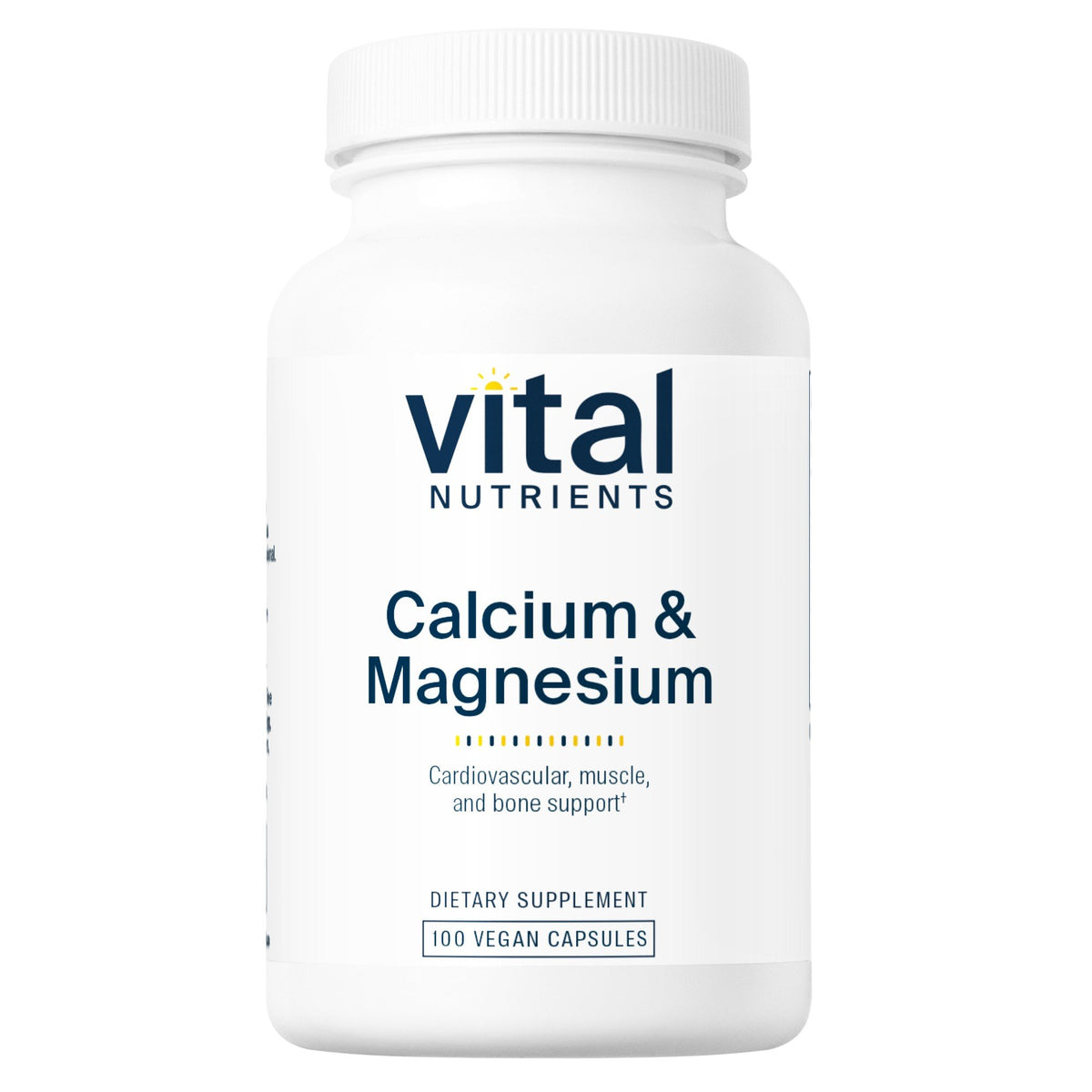 Vital Nutrients Calcium &amp; Magnesium 225mg/75mg 100 VegCap