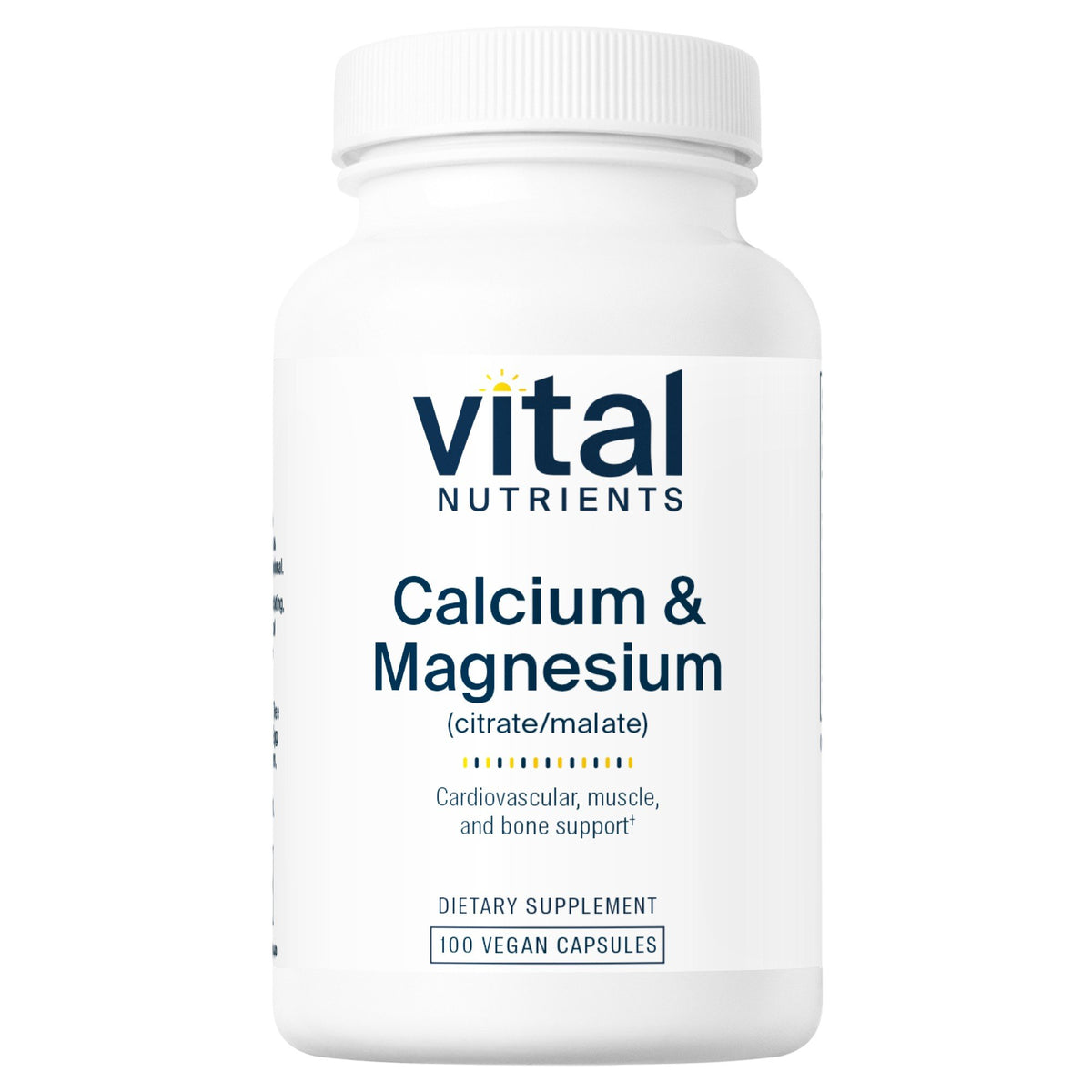 Vital Nutrients Calcium/Magnesium (Citrate/Malate) 100 VegCap