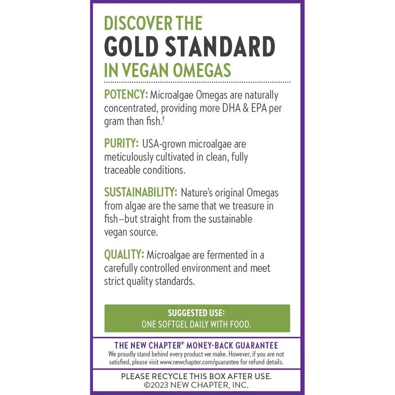 New Chapter Vegan Omega 3 Complex 30 Softgel