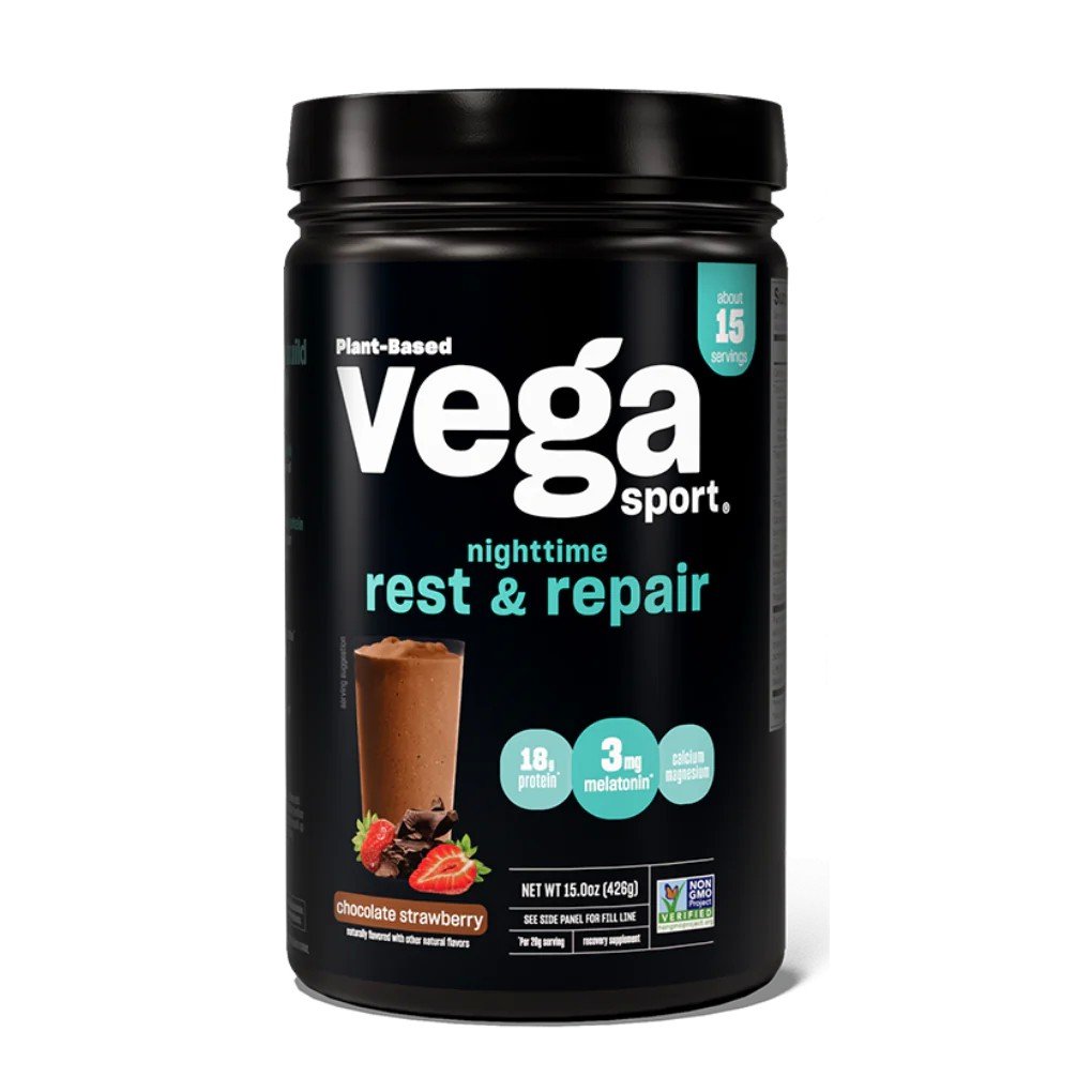 Vega Vega Sport Nighttime Rest &amp; Repair Chocolate Strawberry 15 oz Powder