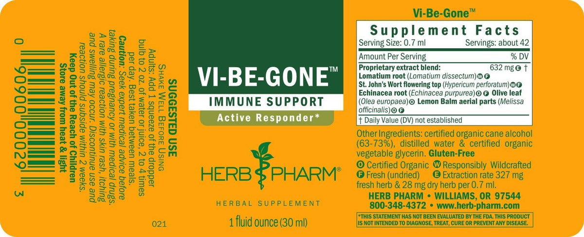 Herb Pharm Vi-Be-Gone 1 oz Liquid