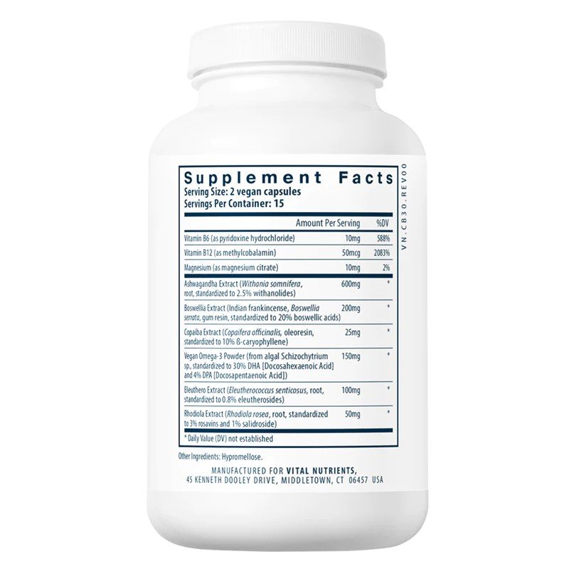 Vital Nutrients Cortisol Balance 30 Capsule