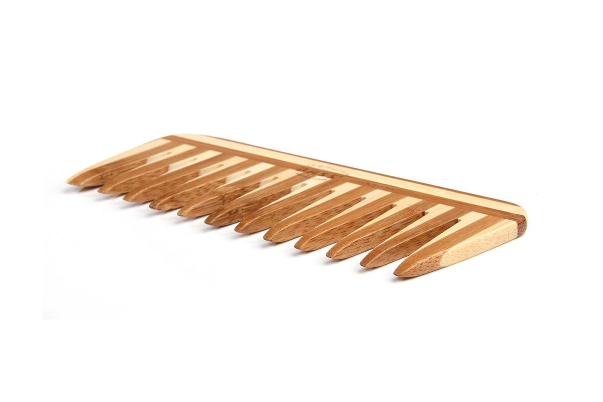 Bass Brushes Comb - Medium Wood Comb Wide Tooth 1 Comb