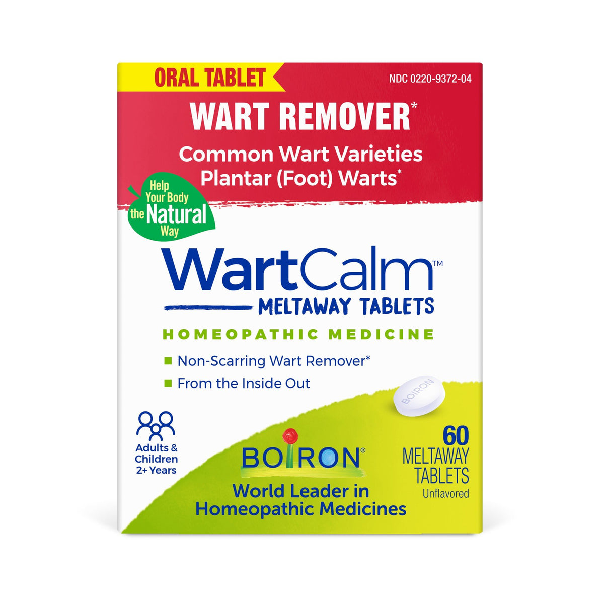 Boiron WartCalm Homeopathic Medicine For Wart Removal 60 Tablet