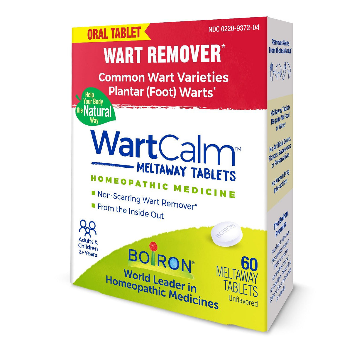 Boiron WartCalm Homeopathic Medicine For Wart Removal 60 Tablet