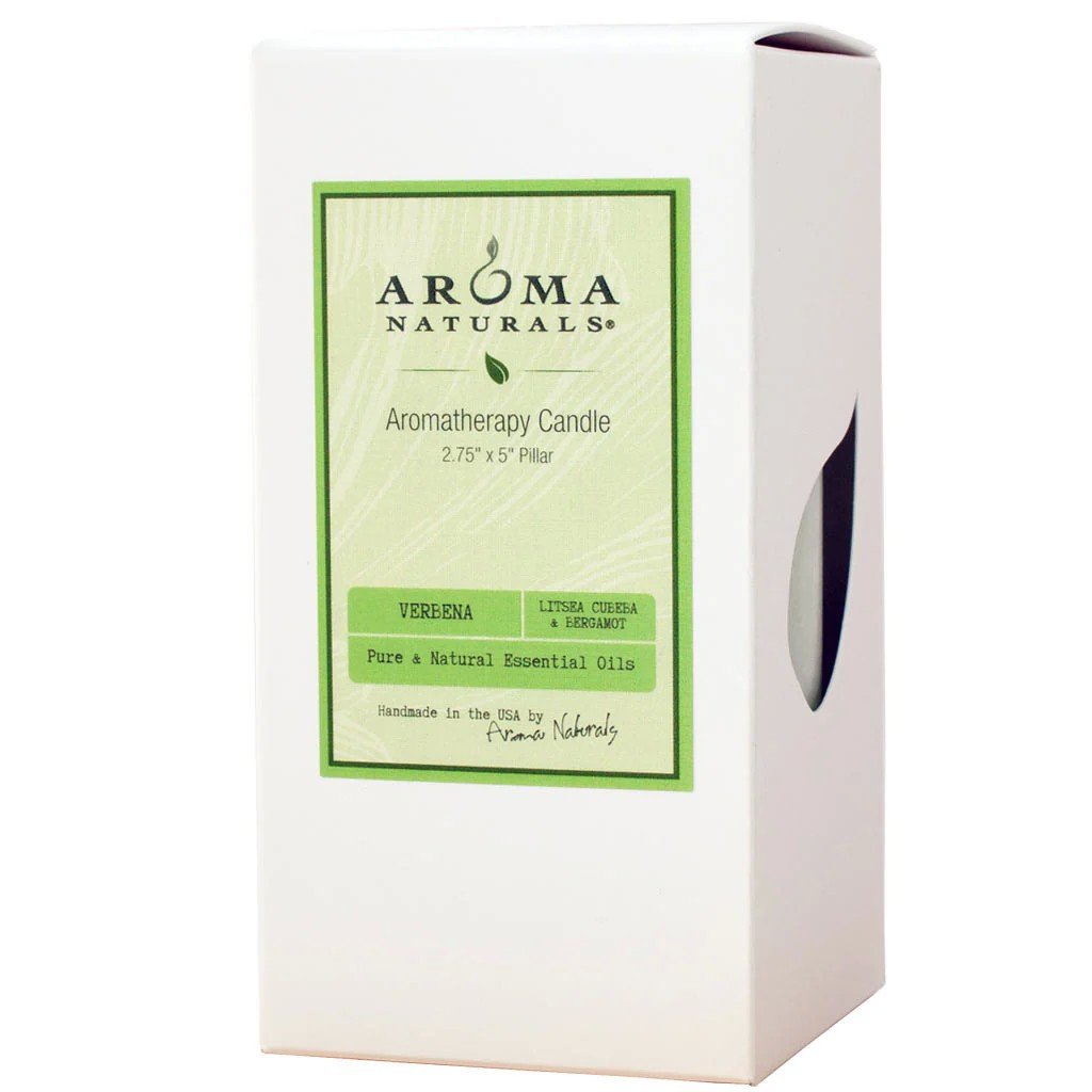 Aroma Naturals Verbena Naturally Blended Pillar 1 Container